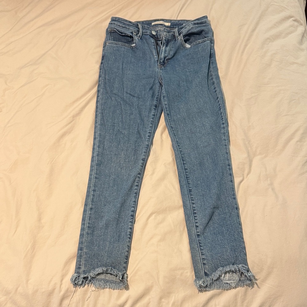 Levi's 721 High Rise Skinny Light Blue Jeans